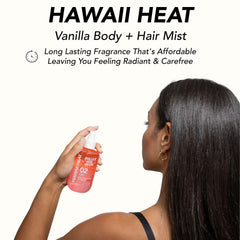 Holler & Glow Hawaii Heat spray nozzle closeup ideal for quick refresh