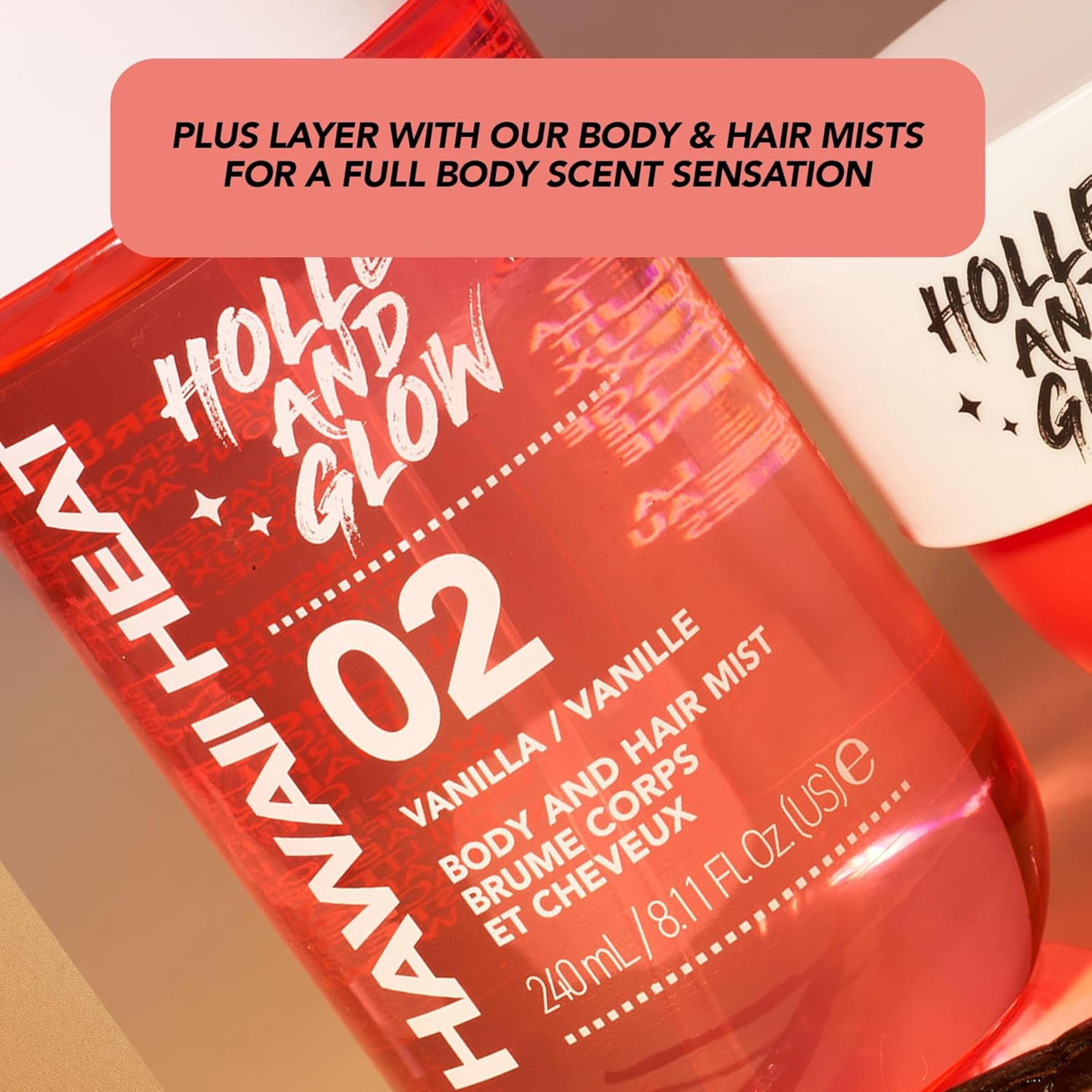 Holler & Glow Hawaii Heat vanity display conveys a tropical fragrance vibe