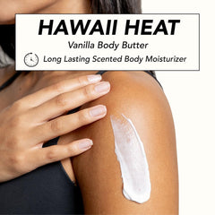 Holler & Glow Hawaii Heat body butter texture shows rich nourishment
