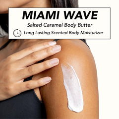 Closeup of Holler & Glow salted caramel scent enhances mood.