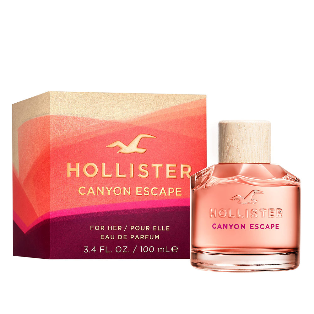 Hollister Canyon Escape spray dispense near cap for easy application