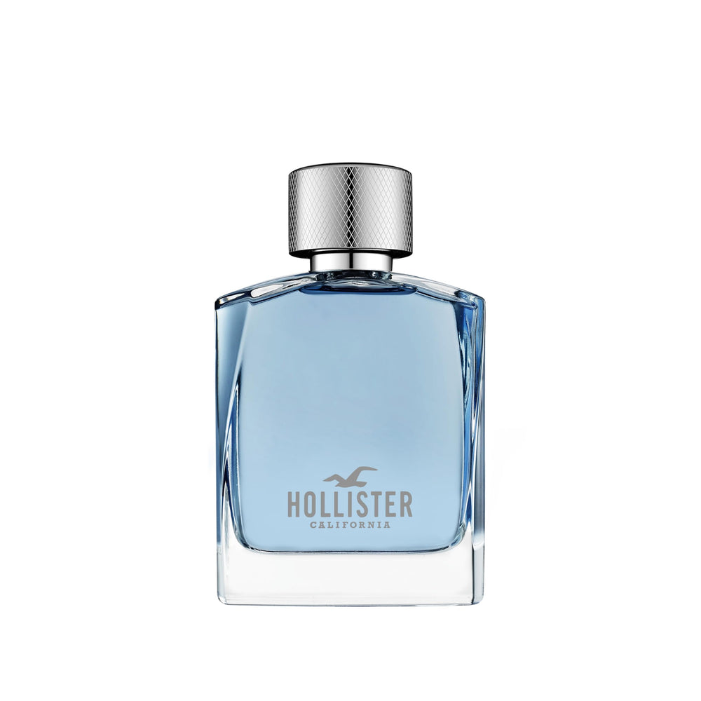Hollister Wave Men EDT bottle front view, sleek design for daily wear and confident presence.
