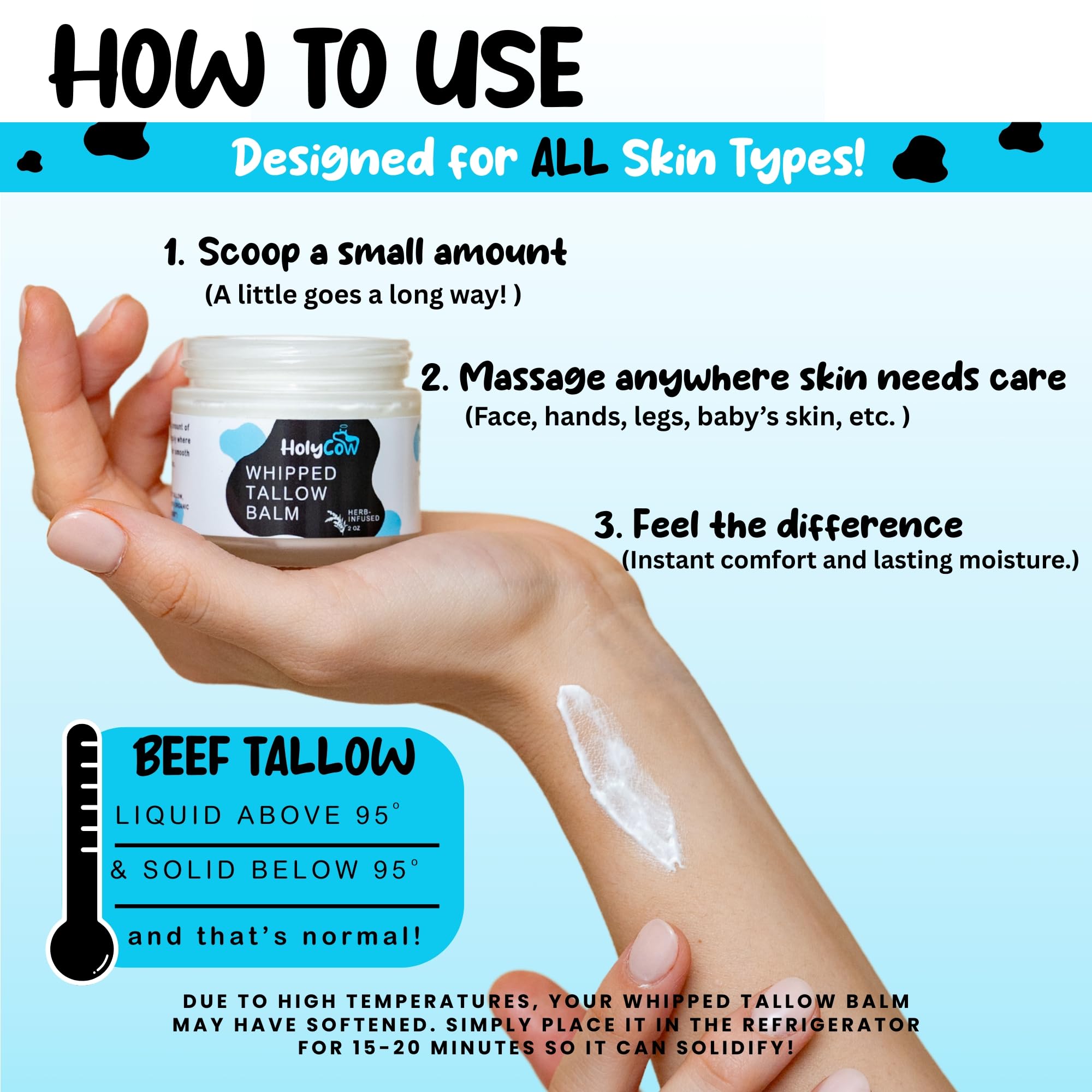 HolyCow after-sun balm delivers soothing, hydrating relief after sun exposure