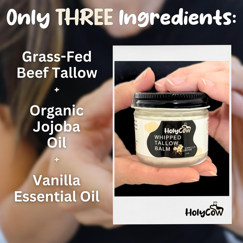 HolyCow jojoba-infused tallow texture view for nourishment