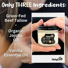 HolyCow jojoba-infused tallow texture view for nourishment