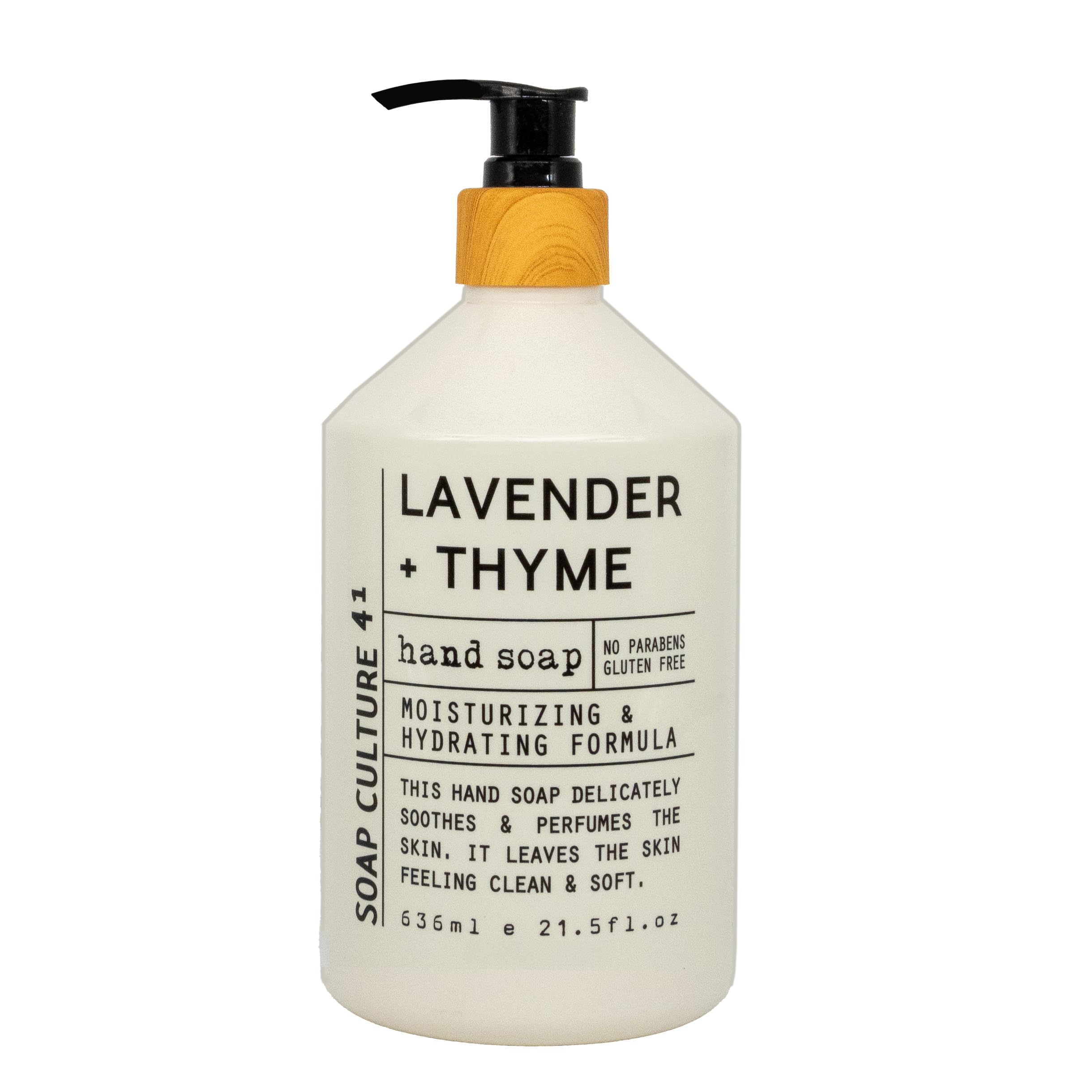 Home & Body Company Soap Culture 41 Lavender Thyme bottle for calming hand care