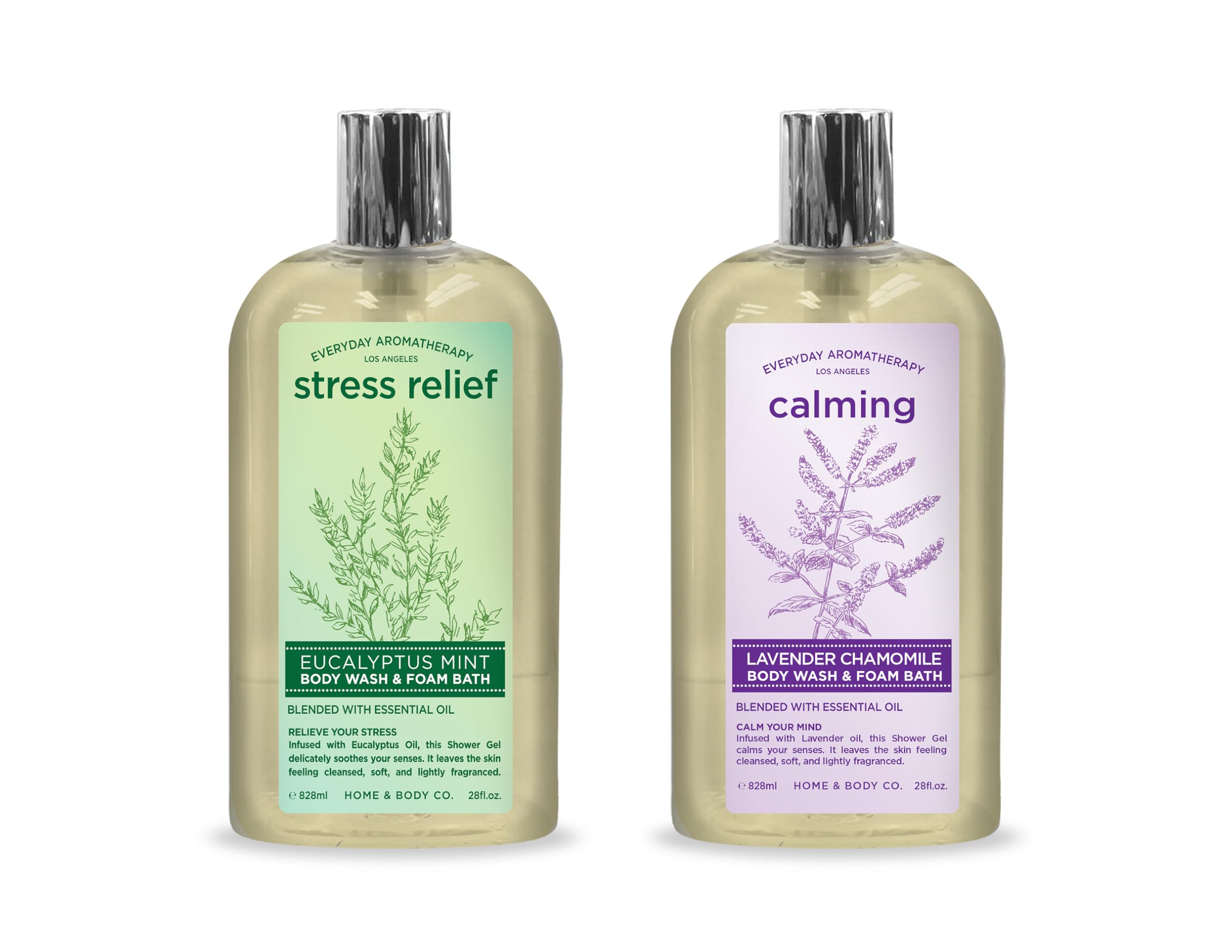 Home & Body Company Everyday Aromatherapy bottle pour for a refreshing cleanse.