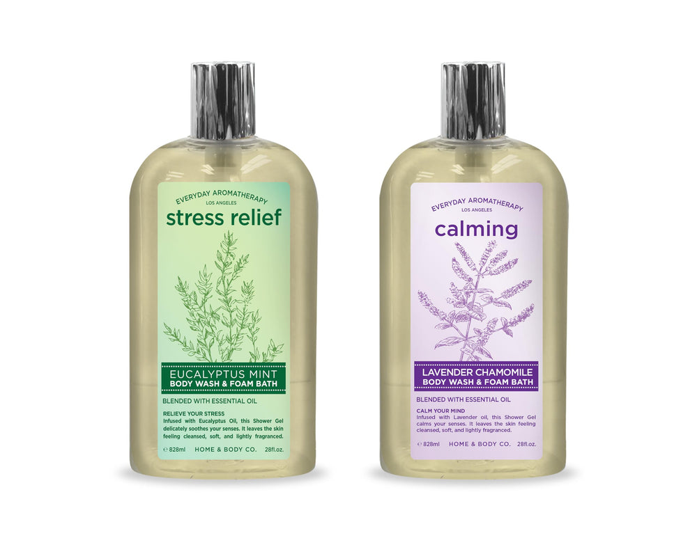Home & Body Company Everyday Aromatherapy bottle pour for a refreshing cleanse.