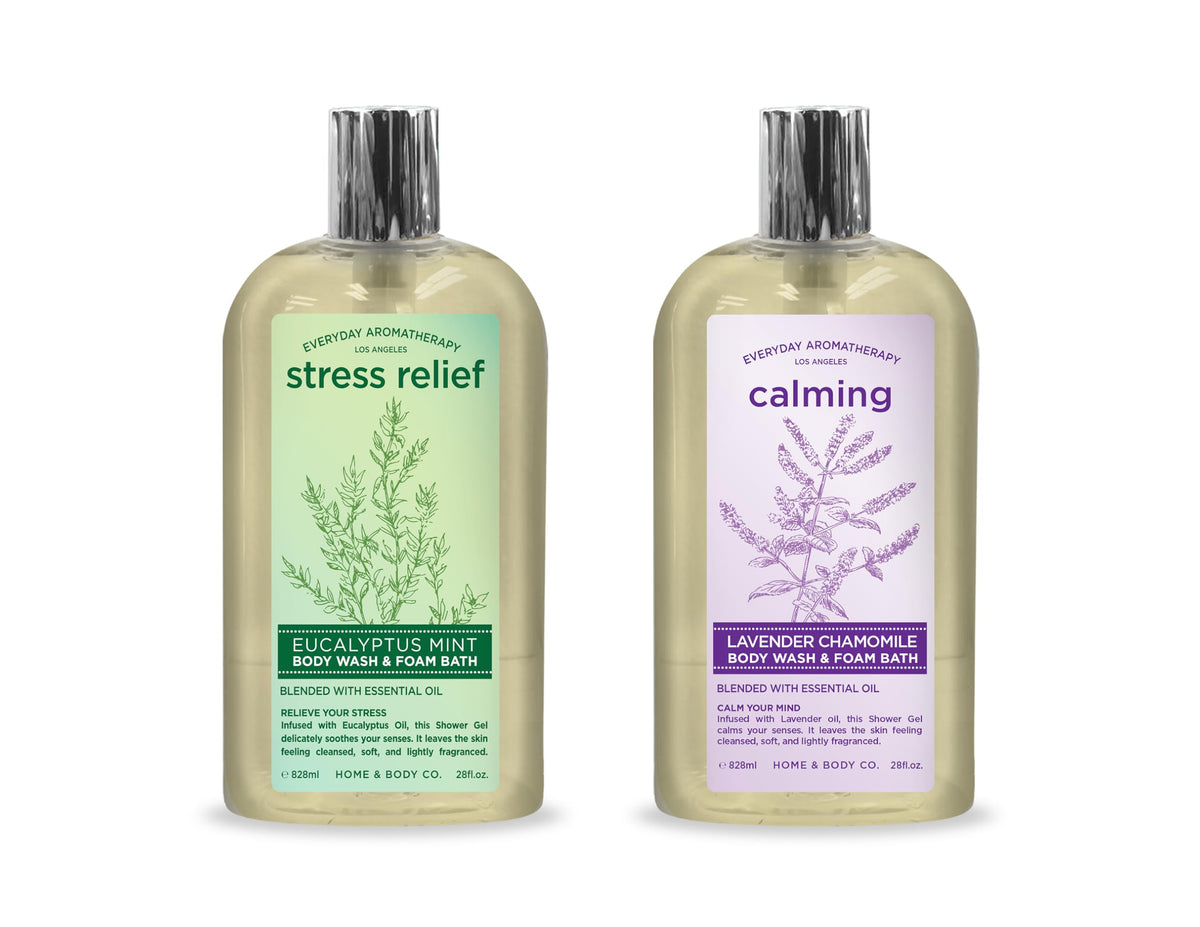 Home & Body Company Everyday Aromatherapy bottle pour for a refreshing cleanse.