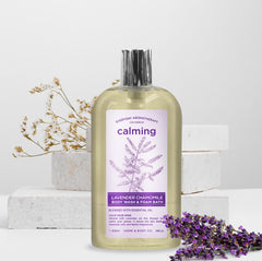 Home & Body Company Everyday Aromatherapy shower bubbles evoke a spa-like shower experience.