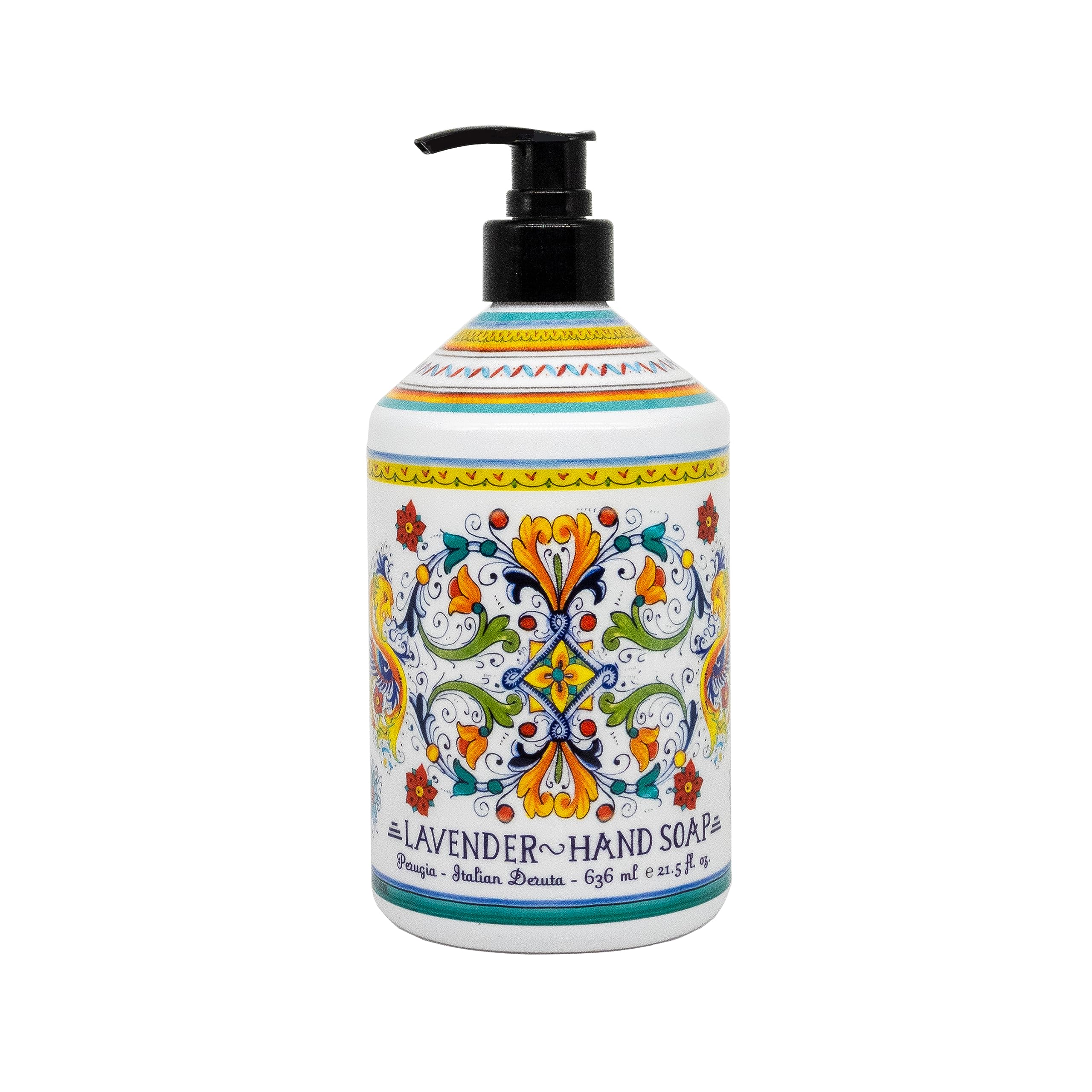 Home & Body Company Perugia Deruta Lemon Verbana bottle delivers crisp fragrance and soft foam