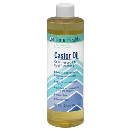 Home Health Original Aceite de Ricino aplicado al cabello para suavidad y brillo.