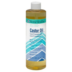 Home Health Original Aceite de Ricino aplicado al cabello para suavidad y brillo.