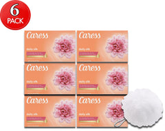 Jabon Caress Daily Silk detalle crema suave que limpia y humecta