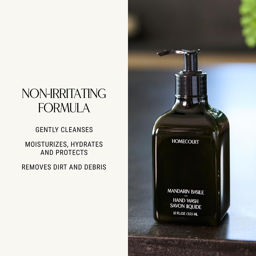Homecourt Neroli Leaf hand wash splash highlights bright citrus-inspired scent during washing