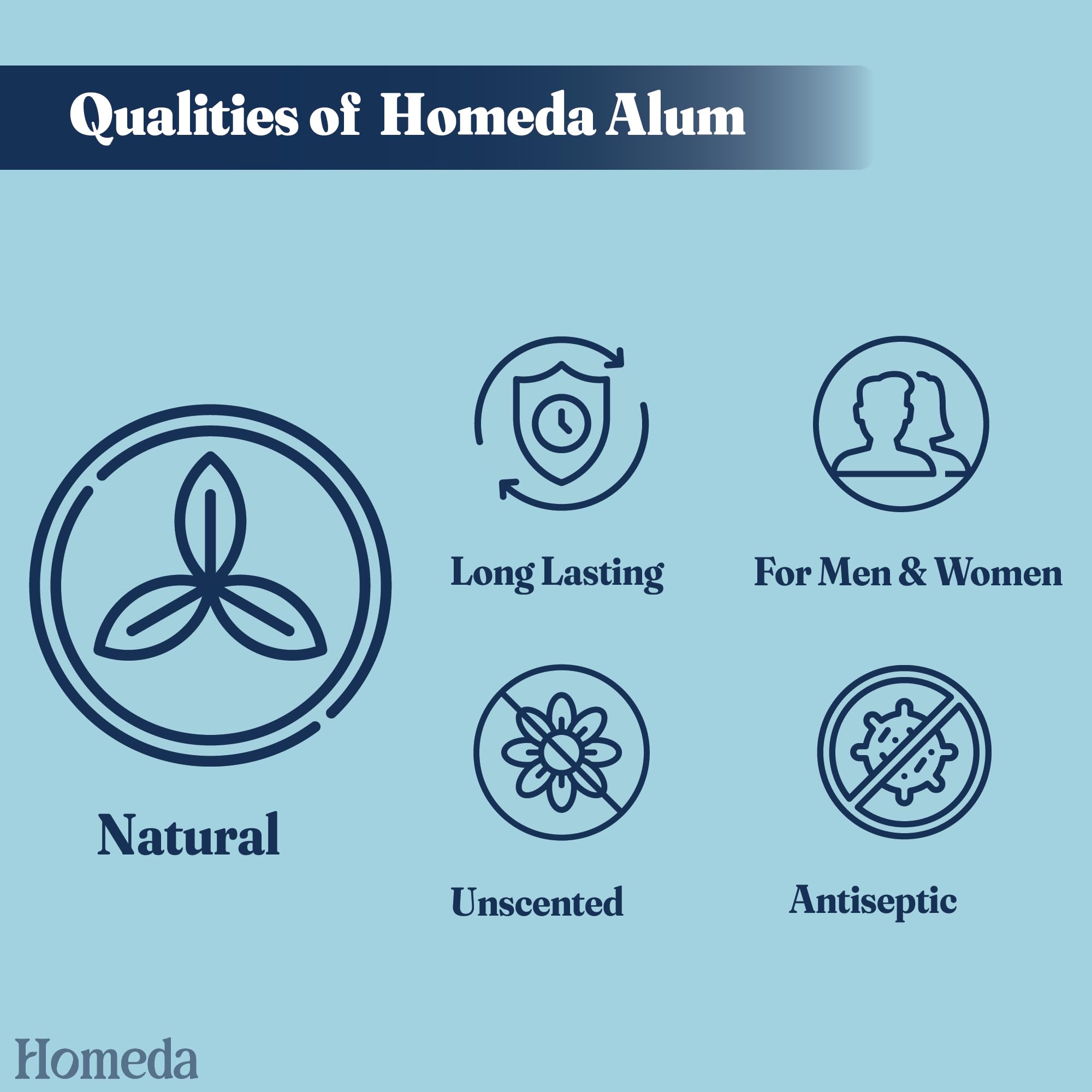 Homeda Alum Block organic-formulation reflects traditional care