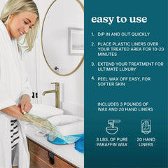 Homedics ParaSpa 20 hand liners enable multiple hygienic treatments.