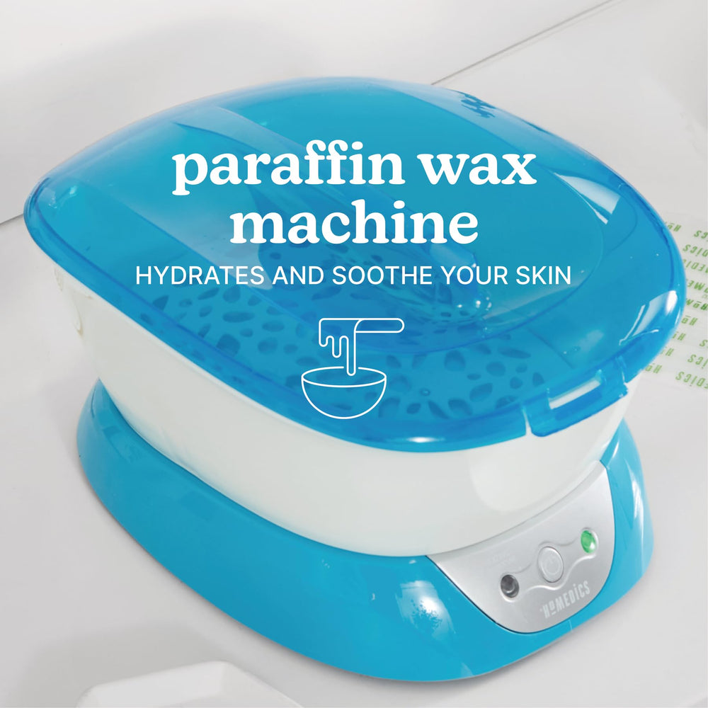 Homedics ParaSpa locking lid prevents splashes during at-home sessions.