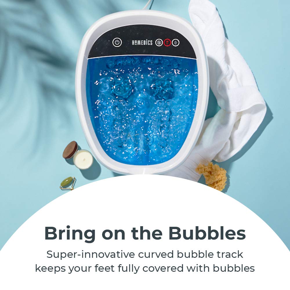 HoMedics portable at-home spa design fits compact spaces for easy setup.