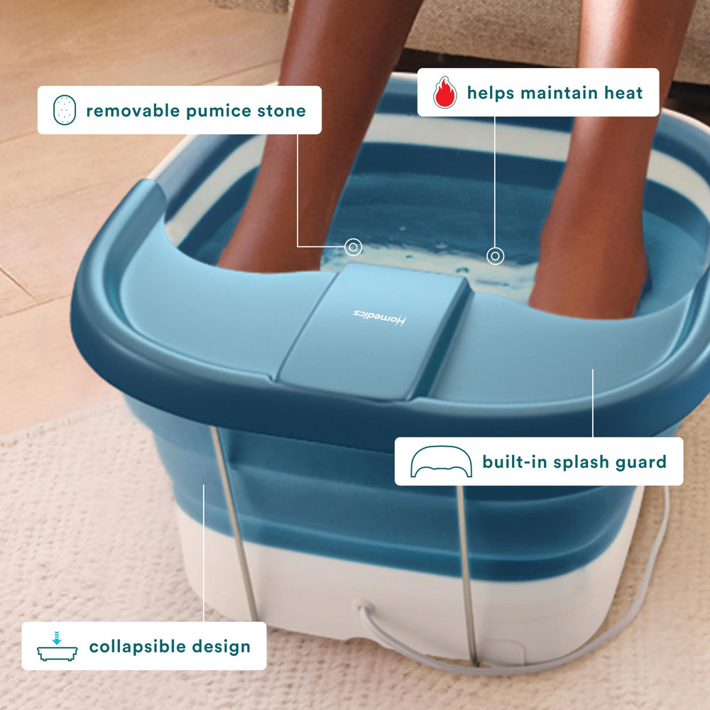 Homedics Bubble Mate foot spa in action delivering soothing bubble massage.