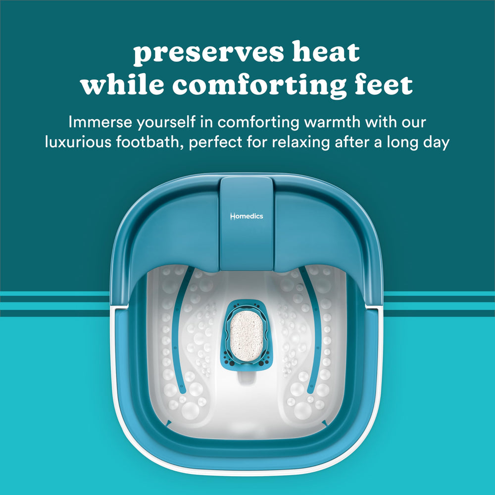 Homedics Bubble Mate splash guard design prevents spills.