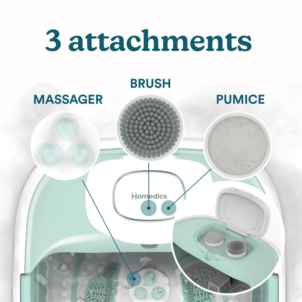 HoMedics Smart Space Elite Footbath bubble massage delivers a refreshing at‑home spa feel.