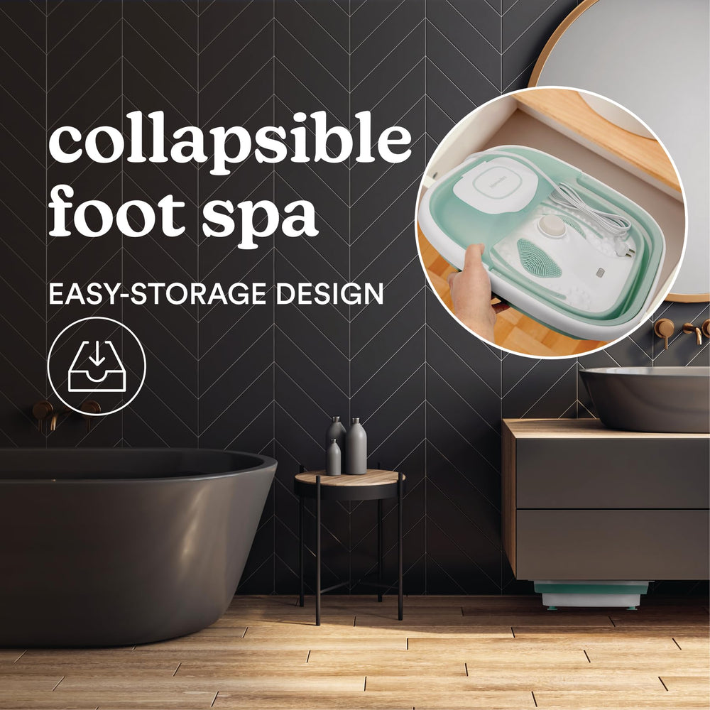 HoMedics Smart Space Elite Footbath heat boost warms water quickly for longer soaks.