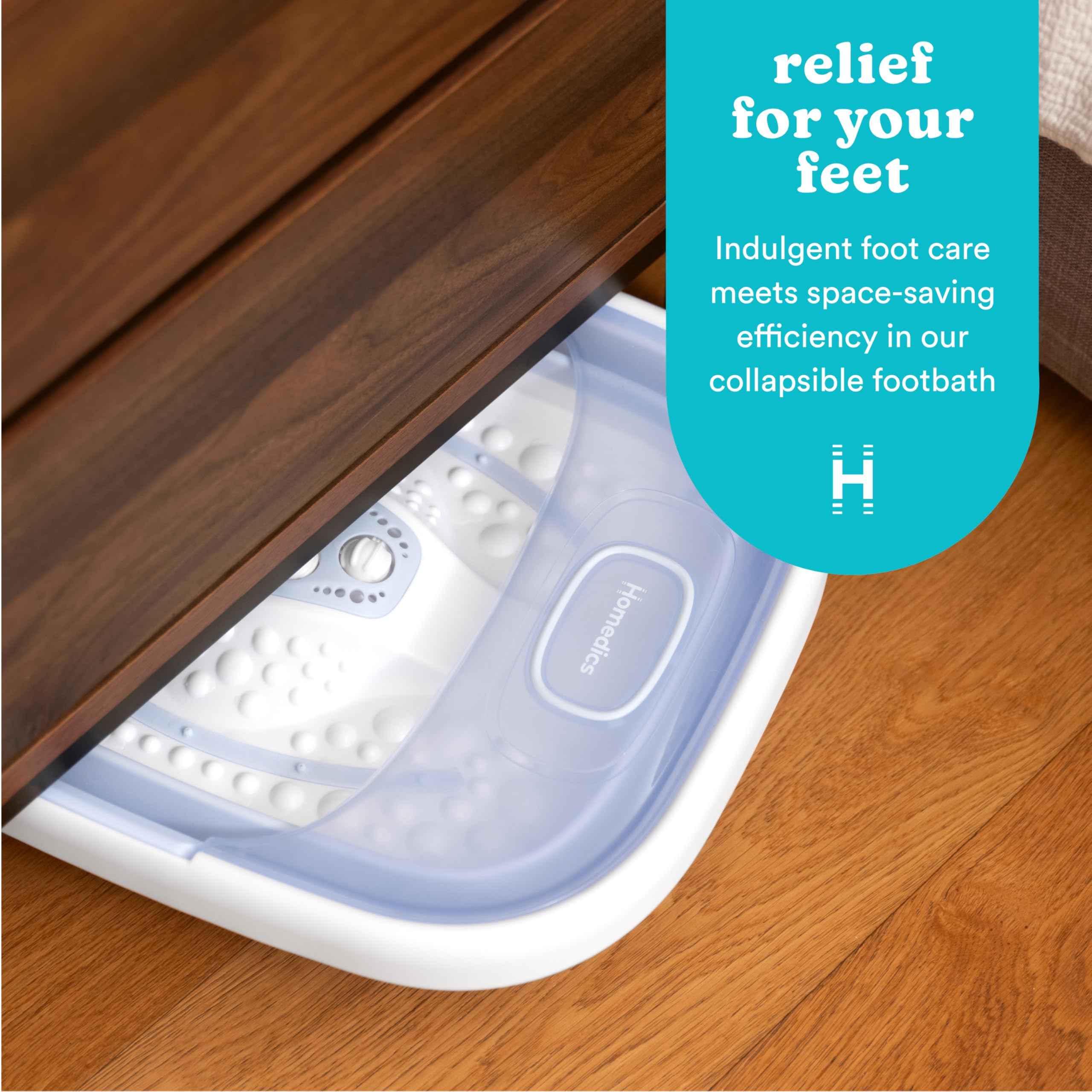 HoMedics footbath with bubbling massage for a refreshing soak