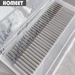 Homeet clear storage box keeps all 30 bits organized and ready to use.