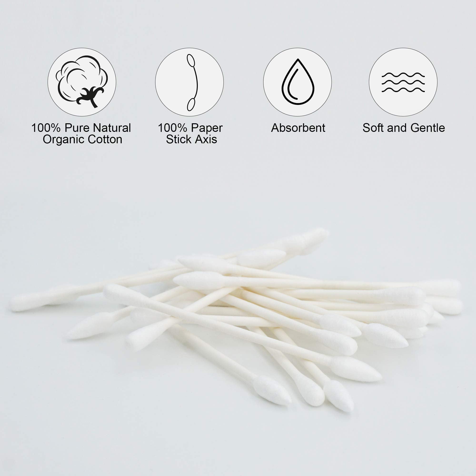 HOMEFOX lint-free swabs help clean sensitive areas without residue.