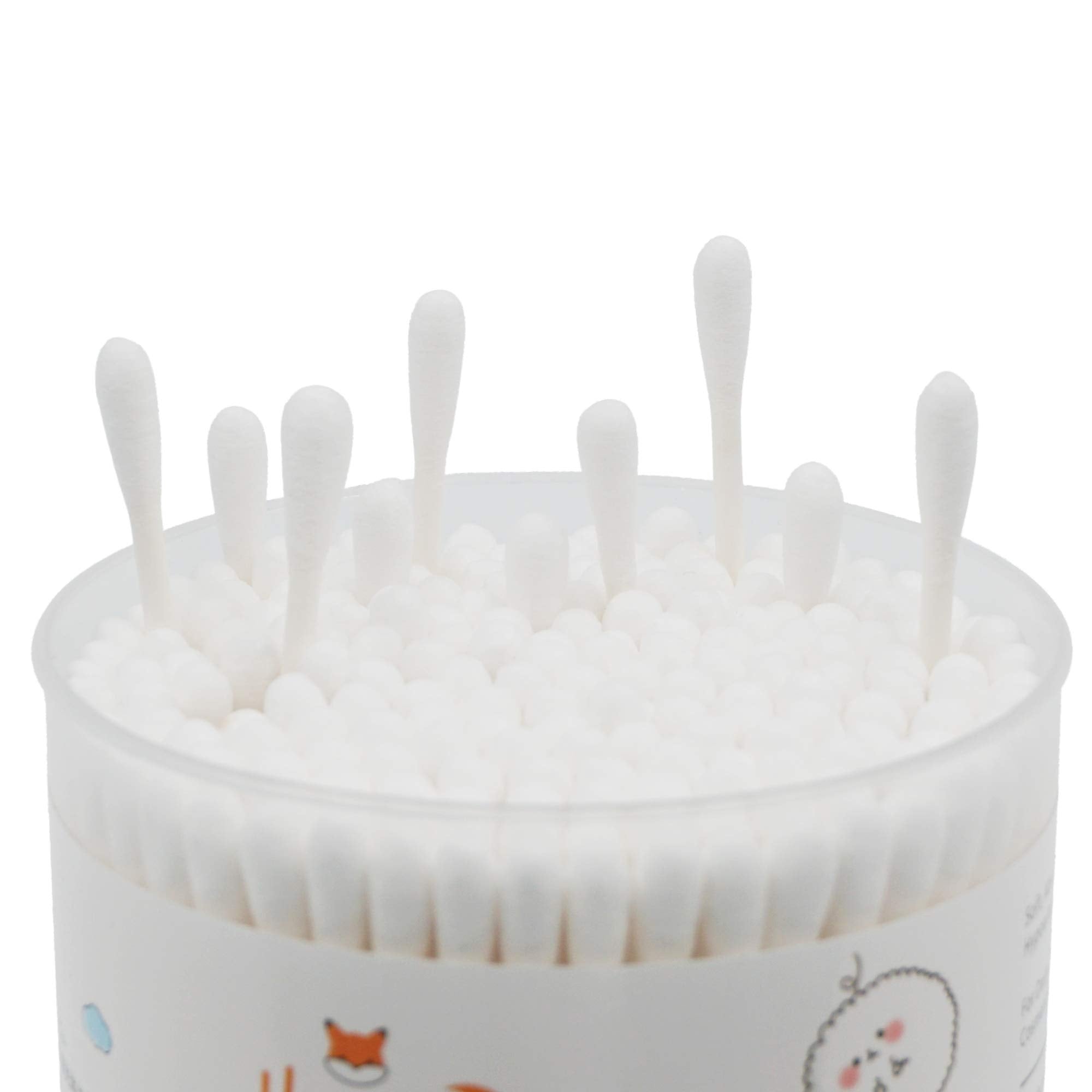 HOMEFOX organic cotton swabs provide natural, chlorine-free material for delicate tasks.