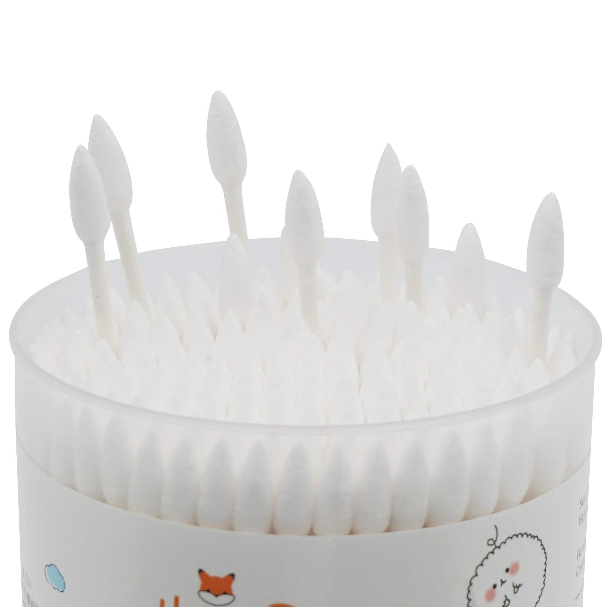 HOMEFOX paper-stick cotton swabs offer sturdy, lint-free performance.