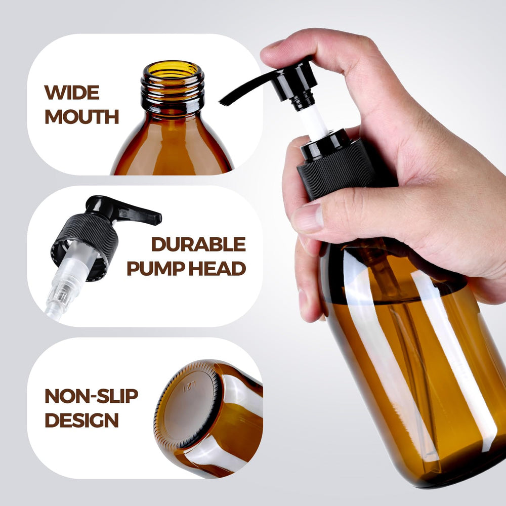 HomePicker bonus pump cap included keeps liquids fresh between uses.
