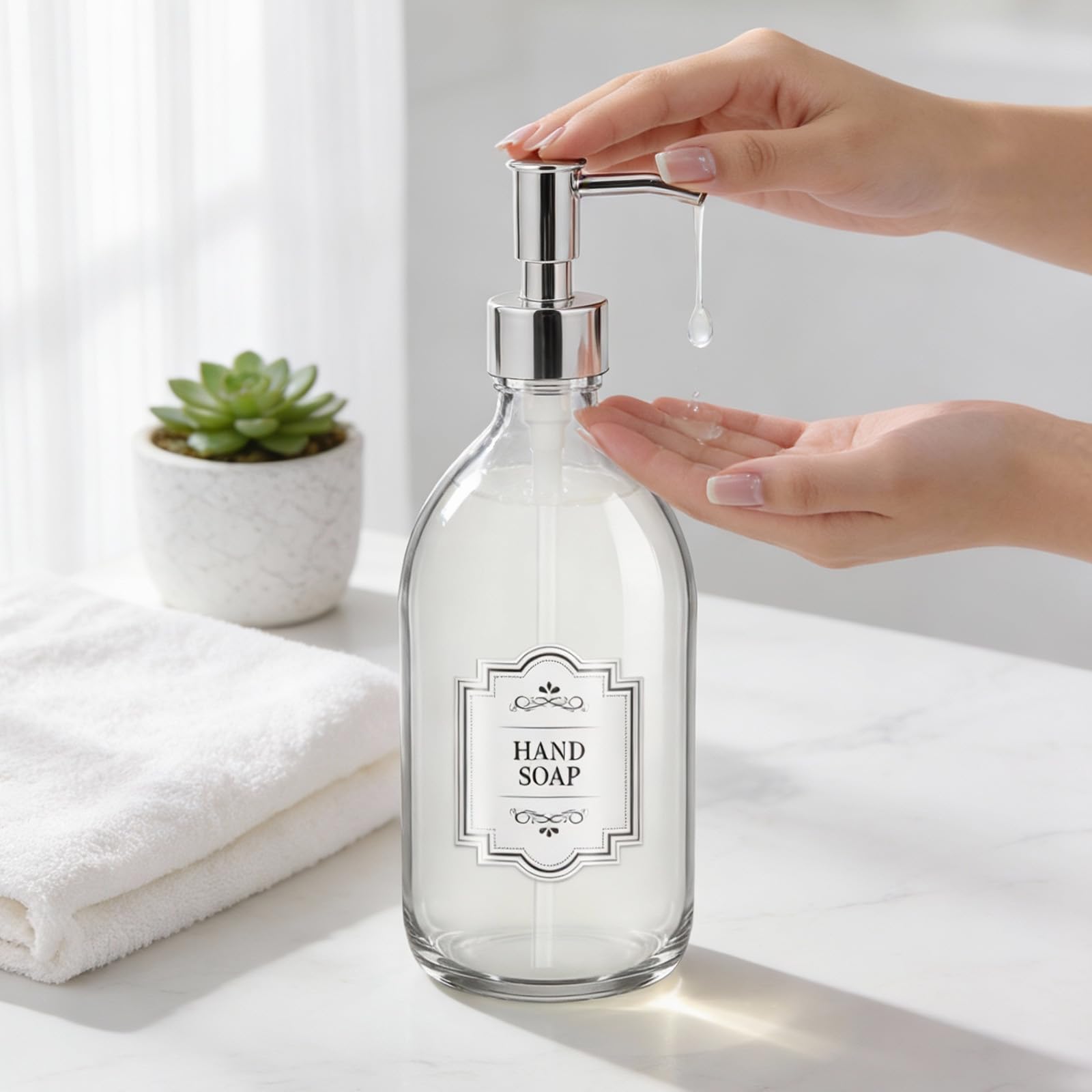 HomePicker modern silver pump adds a sleek touch to decor