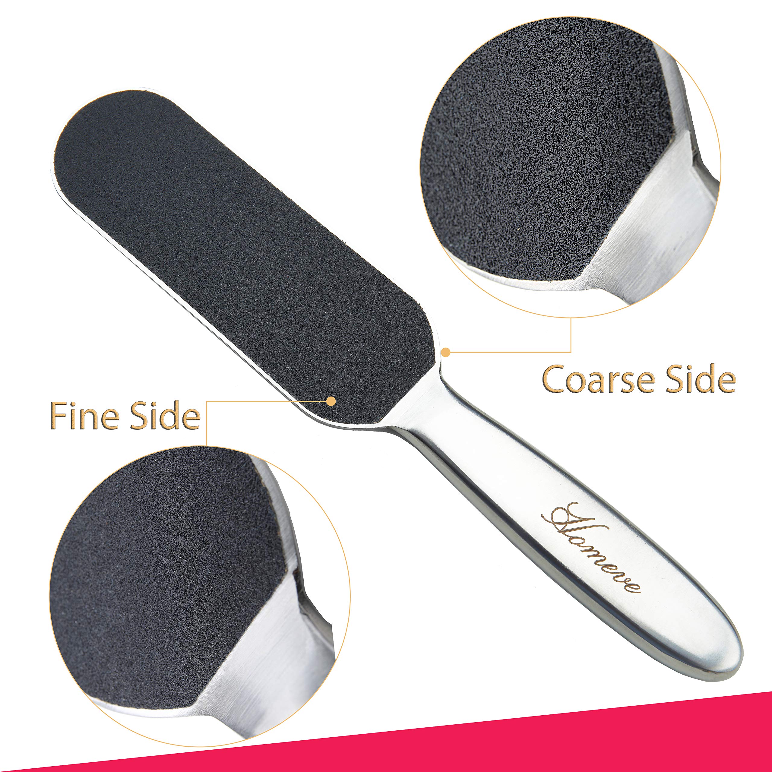 Homeve foot file with large pad surface for faster smoothing of rough skin