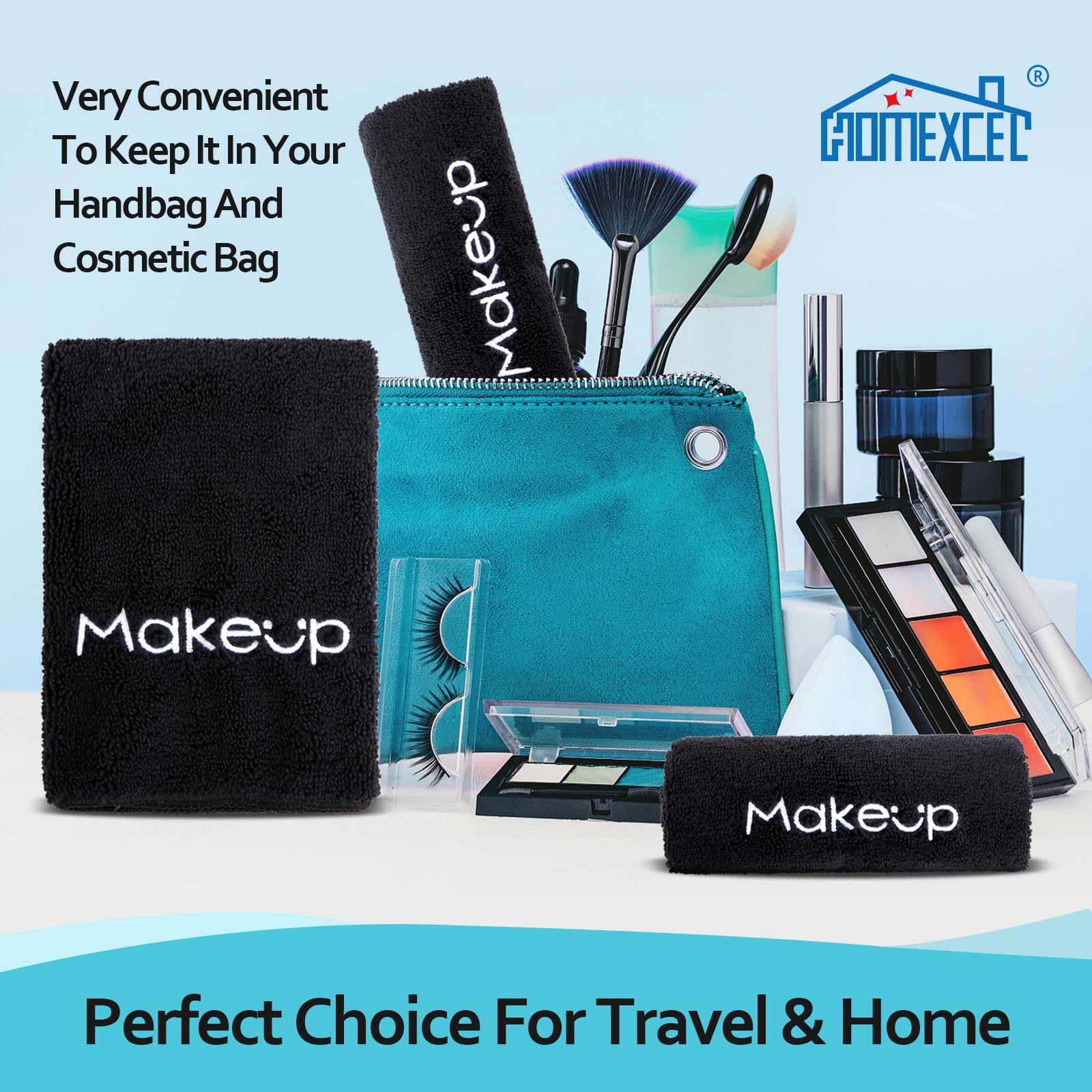 HOMEXCEL bathroom spa makeup towel display for home use