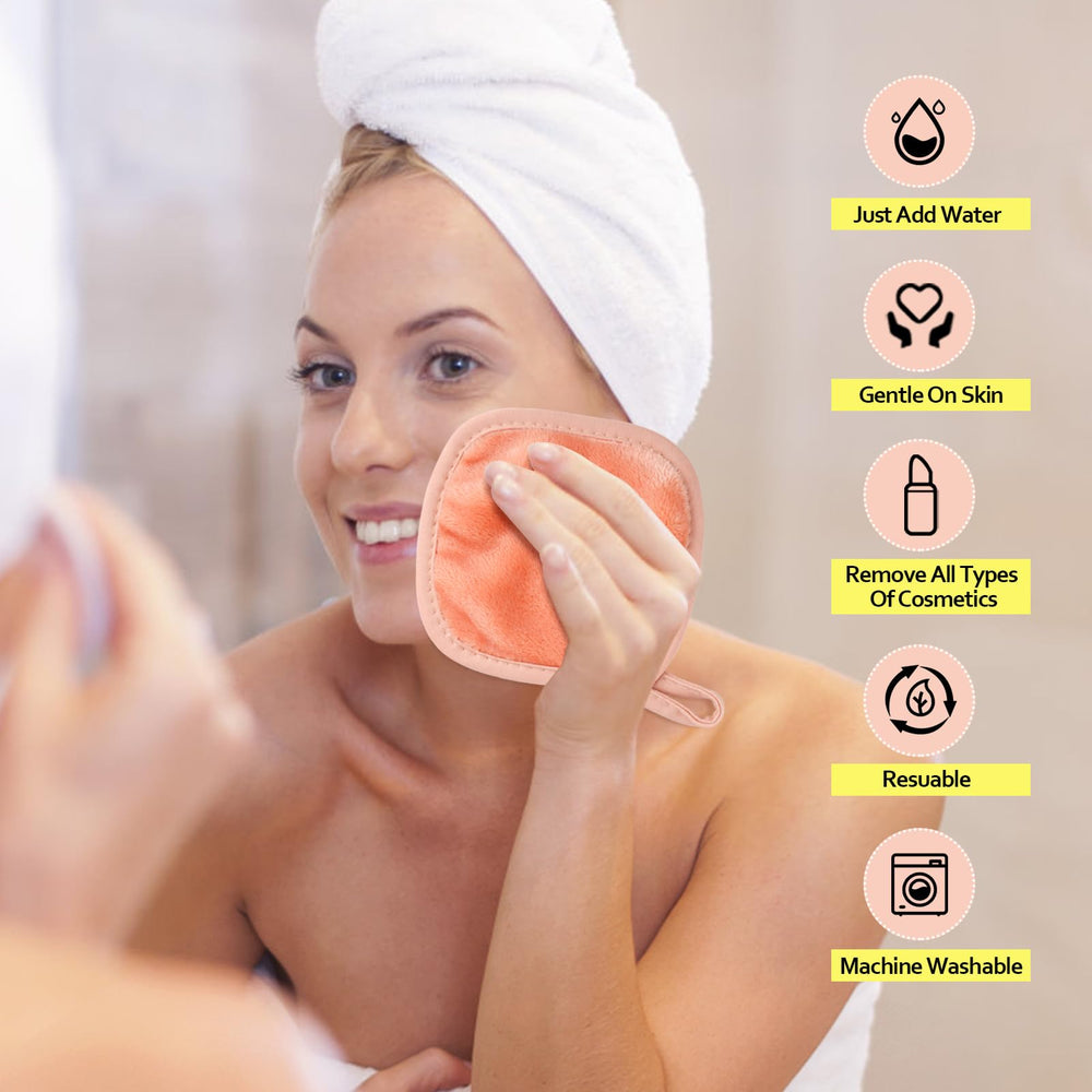 Conjunto de 12 paños HOMEXCEL, limpieza facial sin necesidad de aceites.