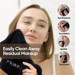 HOMEXCEL makeup cloth embroidery design adds decorative touch while cleansing