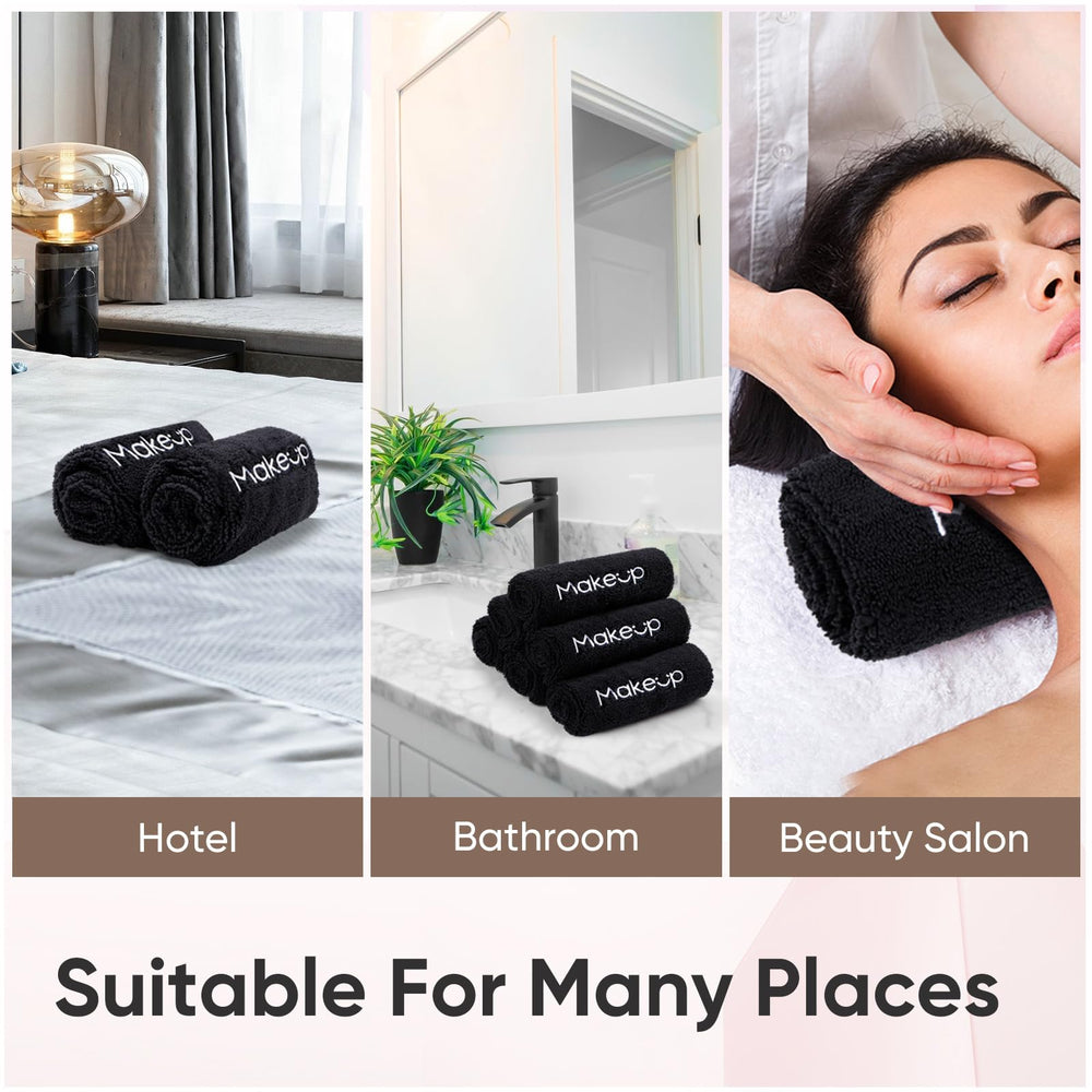 HOMEXCEL microfiber face towel quick-dry design for fast cleansing sessions