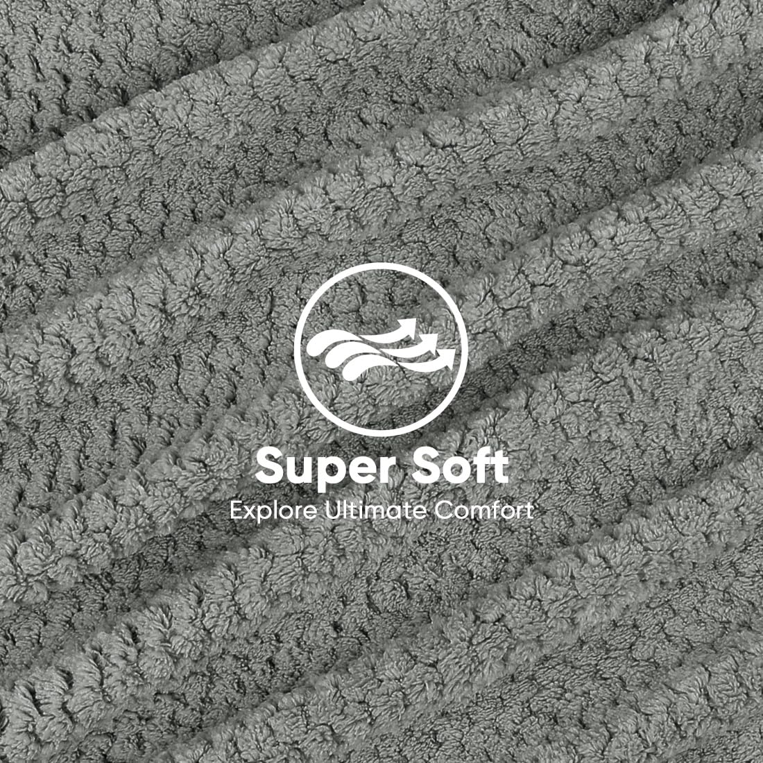 HOMEXCEL toalla microfibra, absorción rápida para secado eficiente.