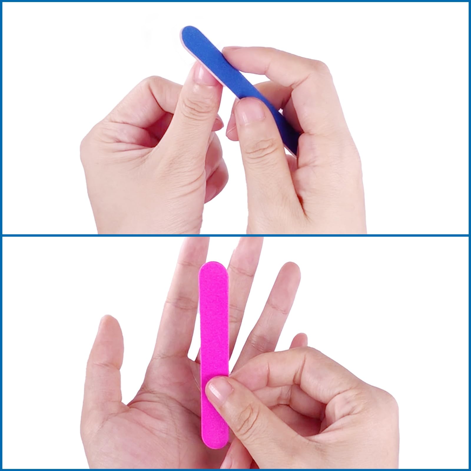 HomeyEra compact mini manicure kit with wood emery files for portability