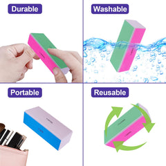 HomeyEra nail buffer block white side polishes nails for lasting gloss