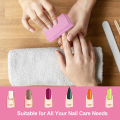 Close-up of HomeyEra pink sandpaper texture showing durable materials for smooth nails.