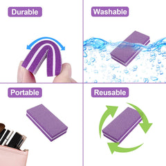Compact HomeyEra nail buffer block for on-the-go manicures