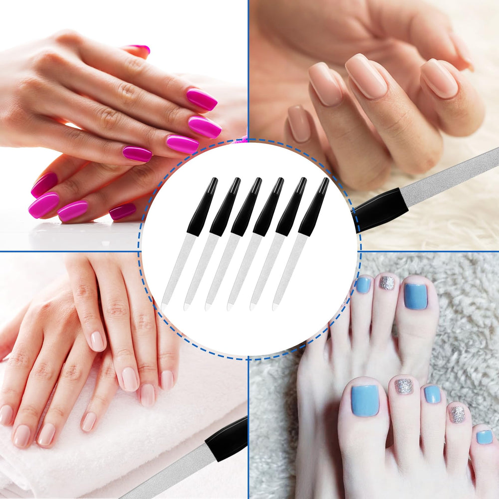 HomeyEra double-sided fine-grit file for smooth natural and artificial nails.