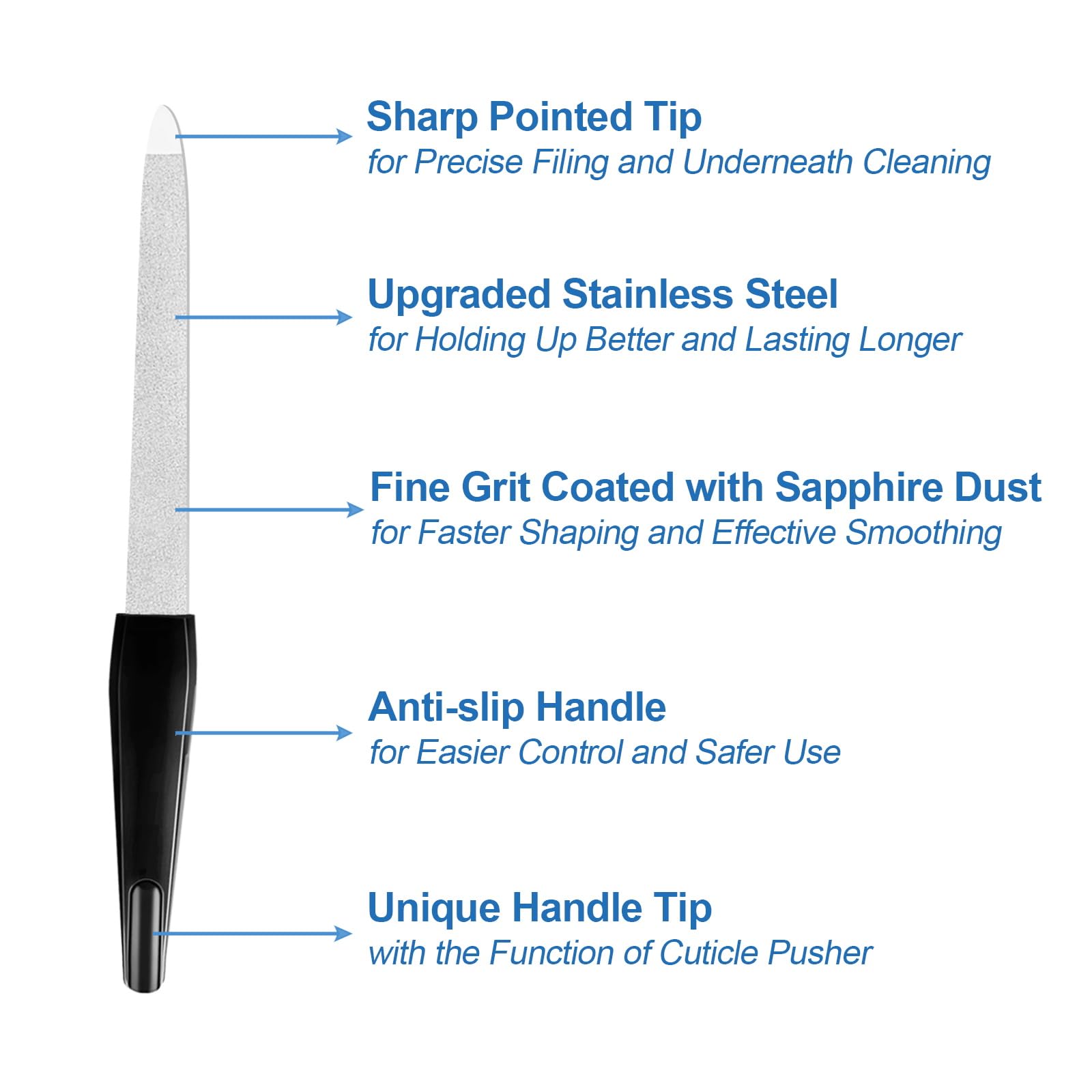 HomeyEra travel-pack fingernail files for on-the-go nail care.