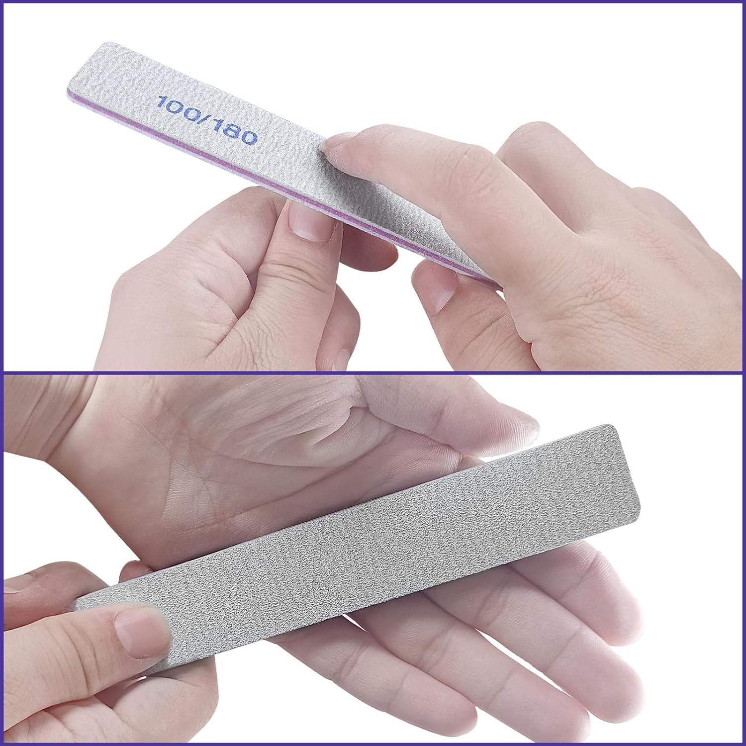 HomeyEra 180-grit side for smoothing natural nail surfaces