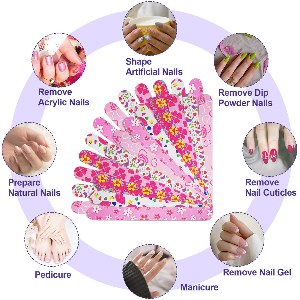 HomeyEra nail files for acrylic and natural nails, a versatile manicure tool.
