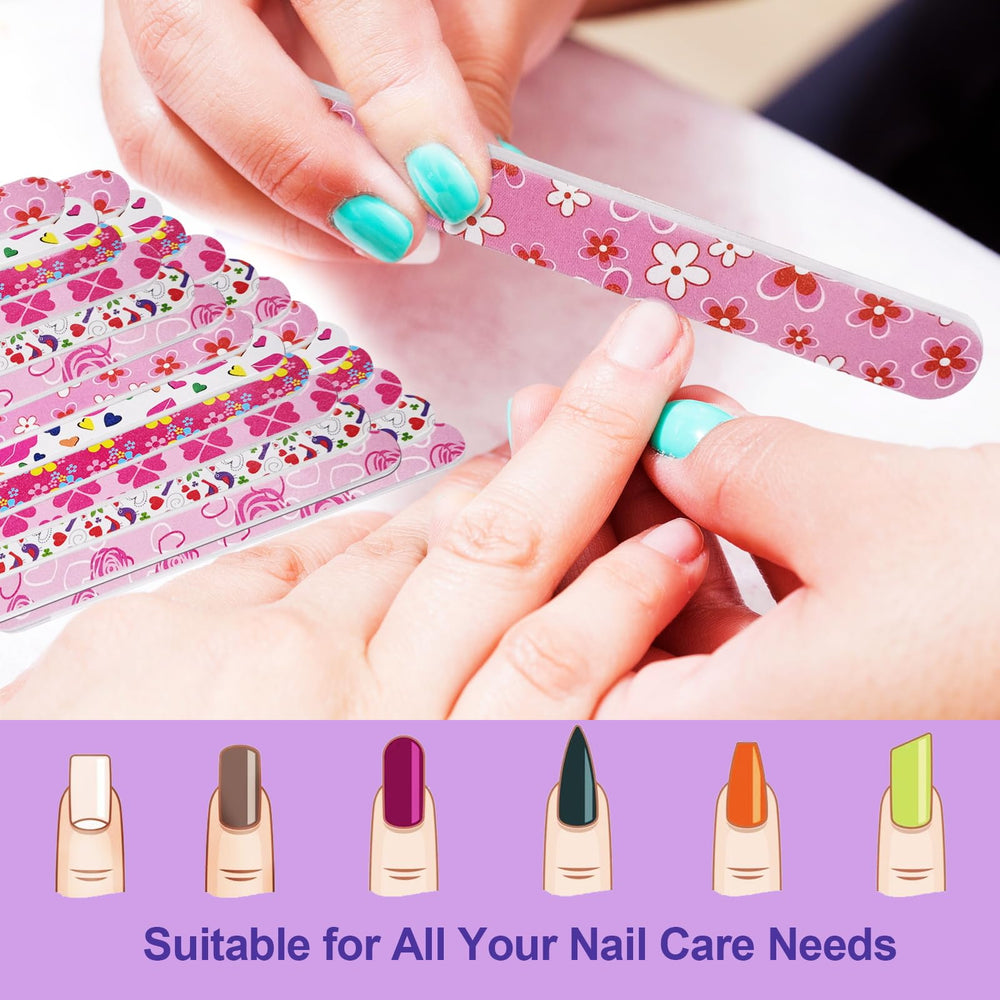 HomeyEra dual-sided 100/180 grit file for precise nail shaping.