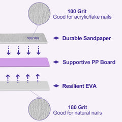 HomeyEra nail files suitable for both salon and home manicure sessions.